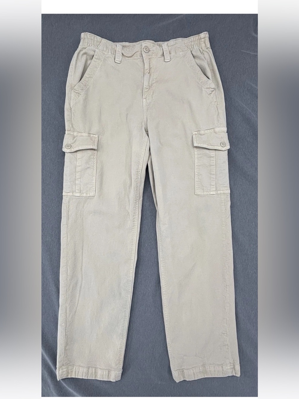 American Eagle Cargo Pants Womens 12 Short Khaki Stretch Casual Pockets Utility